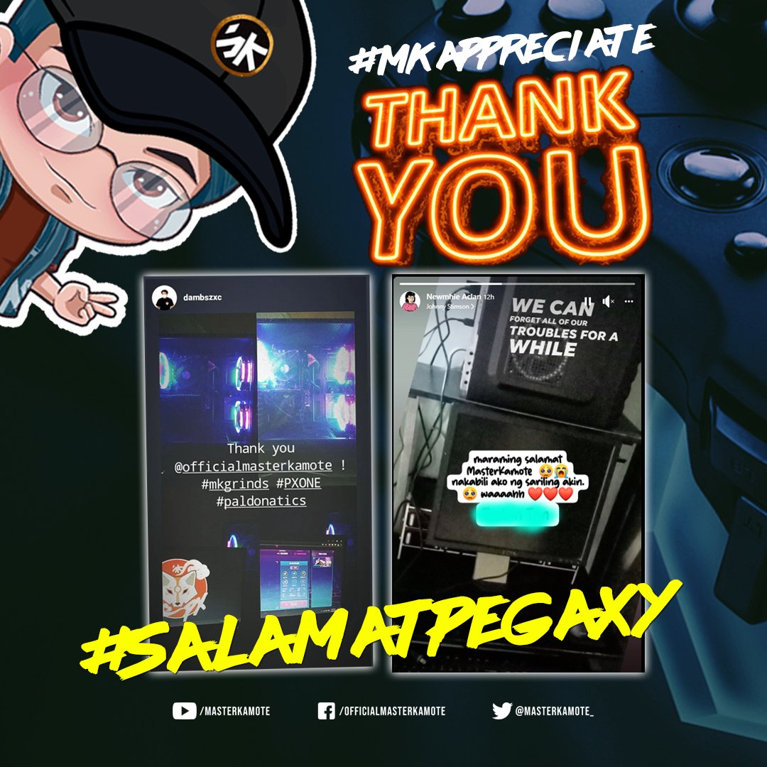 masterkamote_'s tweet photo. Welcome po :) I'm just giving back what the community gave to me. Next time, ikaw naman ;)

#SalamatPegaxy
#mkappreciate
#mkgrinds https://t.co/92Atp6Dgs0