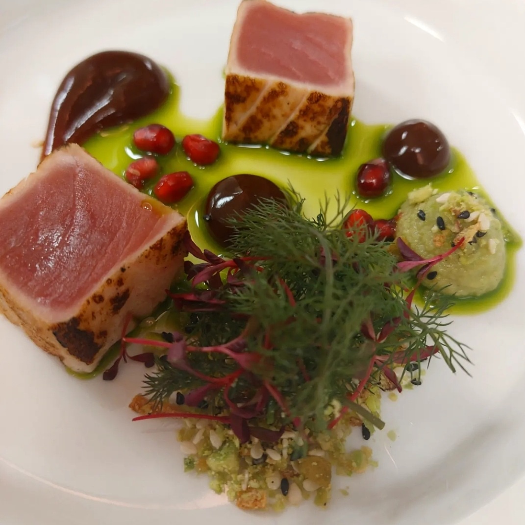 Seared Tuna Loin, Wasabi &amp; Ponzu