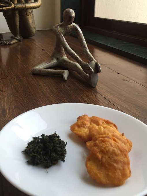 Look closely, you are looking at a heritage item - dawa chi chutney. The chutney made from harabara (chickpea) leaves as they are plucked early in the morning when the dew settles on them.

It's unlike anything I have ever tasted before. Do you know of similar forgotten chutneys?