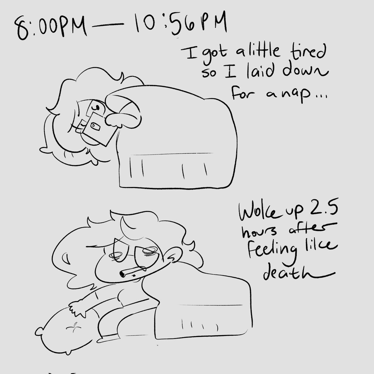 Do I have to keep making comics if I stay up at crazy hours? #hourlycomicday2022 