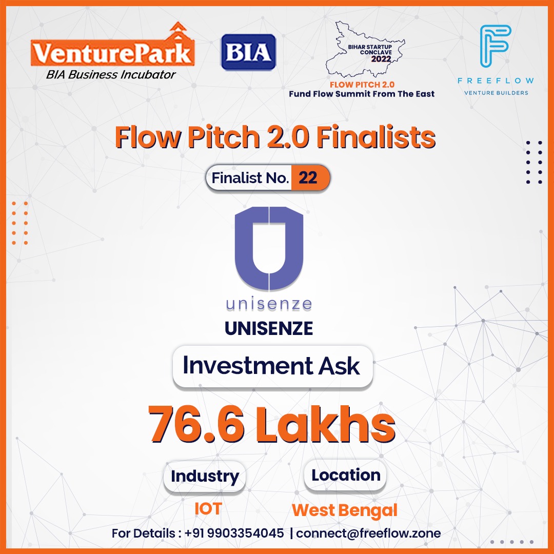freeflow_zone's tweet photo. Introducing Flow Pitch 2.0 Finalists!
Congratulations Unisenze for being selected as one of the Top 50 Finalists for Flow Pitch 2.0 Bihar Startup Conclave.
Wishing you all the best!
#flowpitch2 #freeflow #bia #biharindustriesassociation #venturepark #FundraisingEvent #FlowPitch https://t.co/SqIyGtfG1D