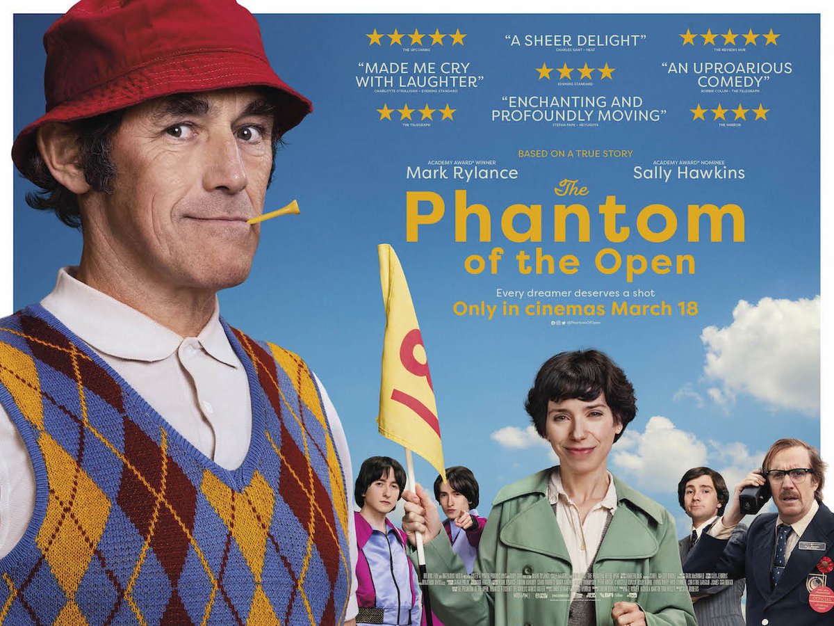 Very exciting need to announce that The Phantom of the Open will be in cinemas on March 18th .