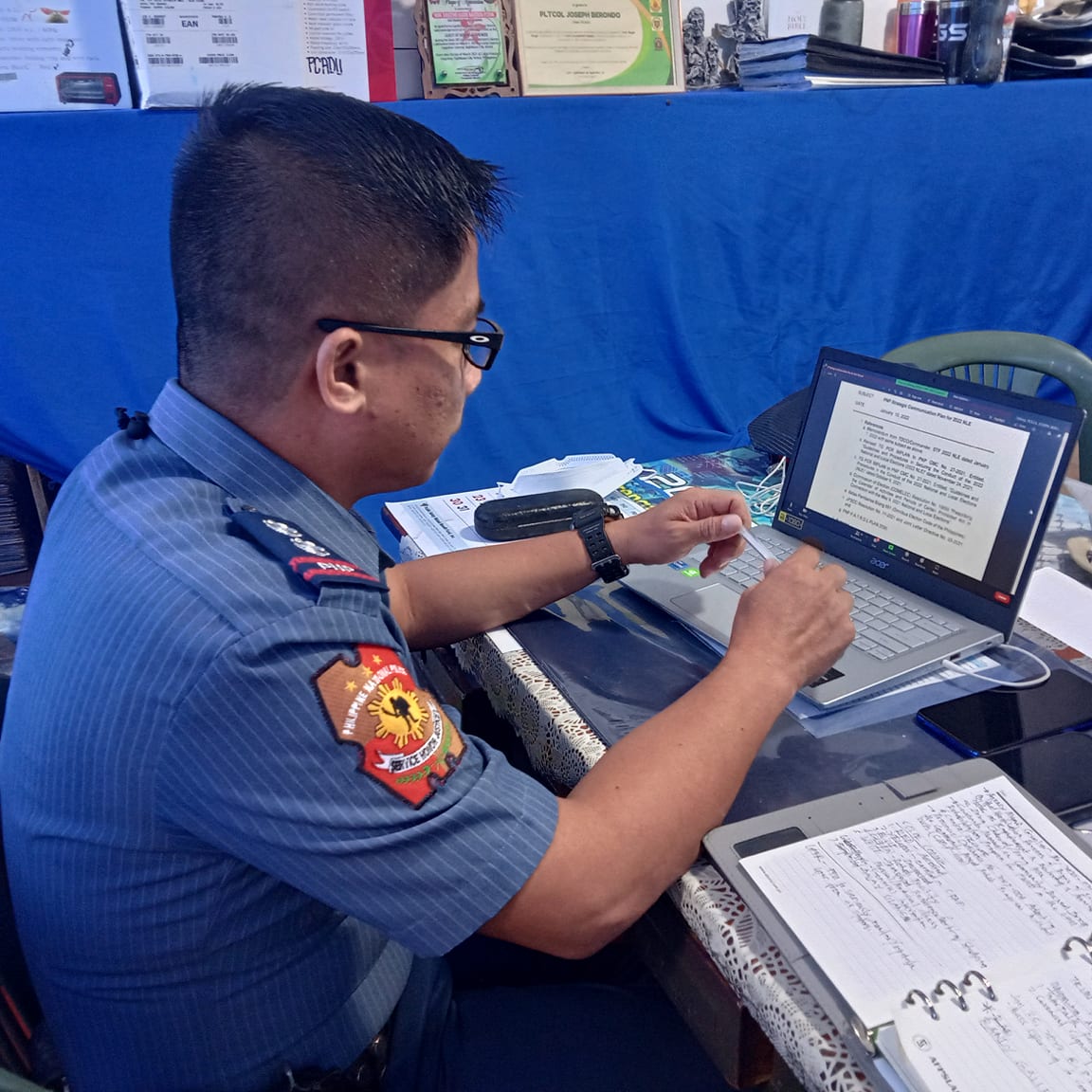 bppo_pro7's tweet photo. @rpcrd7pnp @RDPRO7 @bppo_pro7 Bohol PPO conducted Cascading of the PNP Strategic Communication Plan for 2022 NLE via Zoom to all the PCR PNCO’s of the different Police Stations. https://t.co/nVyUjqPlbO