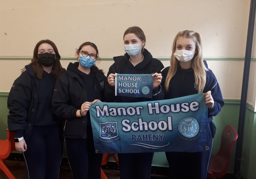 ManorHseRaheny's tweet photo. Thank you to our #ManorHouseTY students who represented our school at Le Chéile’s St Brigid’s Day Event online, where they spoke about their involvement in the #ManorHouseSmileCommittee.  Well done 🧡👏🏻 @lecheiletrust1 #StBrigidsDay https://t.co/eBDGLcvD3e