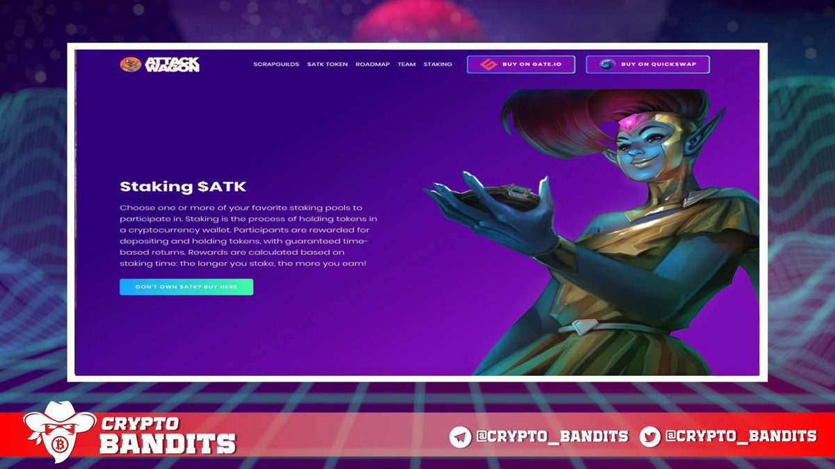 WealthMotley's tweet photo. 🎈Hey folks! 

🚀@TheAttackWagon’s on-site staking is live!!! 

💃You have the luxury of choosing from 1 of 3 different staking pools. Silver, Gold or Platinum🔥. 
🛸The longer you stake the better the APY💥
🎯More details here👇
https://t.co/rLVSR750o8 

Leggo!!! https://t.co/KqixO1bTa5
