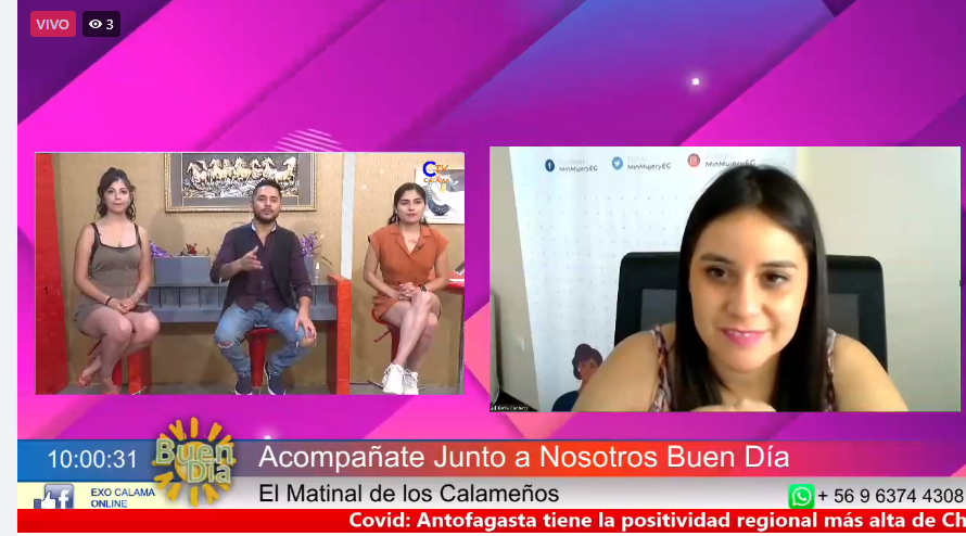 KSeremi's tweet photo. #AHORA EN #VIVO en Calama TV, entra en https://t.co/cXyf7UkPz9 estaremos hablando sobre los avance de la Agenda Mujer, campañas y otros 🙌📱
@MMEGAntofagasta https://t.co/3R4ye6BS1n