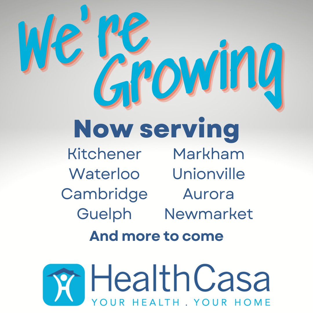 HealthCasa's tweet photo. WE'RE GROWING

Now serving #Kitchener #Waterloo #Cambridge #Guelph #Aurora #Newmarket #Markham #Unionville

40+ practitioners to help you with:
#Massage , #physio , #Chiropody , #Orthotics , #Ergonomics , #occupationaltherapy &amp; #corporatewellness.

https://t.co/irJX1mc1w3 https://t.co/ymDn4lQtJK