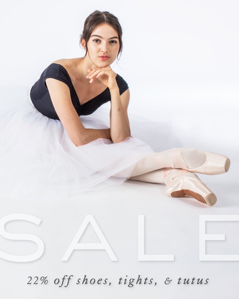 ❤️ONE DAY SALE❤️ 22% OFF pointe shoes, tights, and tutus at dancer.com. Celebrate Tutu Day on 2/2 in the year '22 with us! 🩰

Sale ends at 11:59 PM EST. All prices as marked, no coupon codes needed. FREE SHIPPING on orders over $175 in the US.

#gaynorminden #Sale