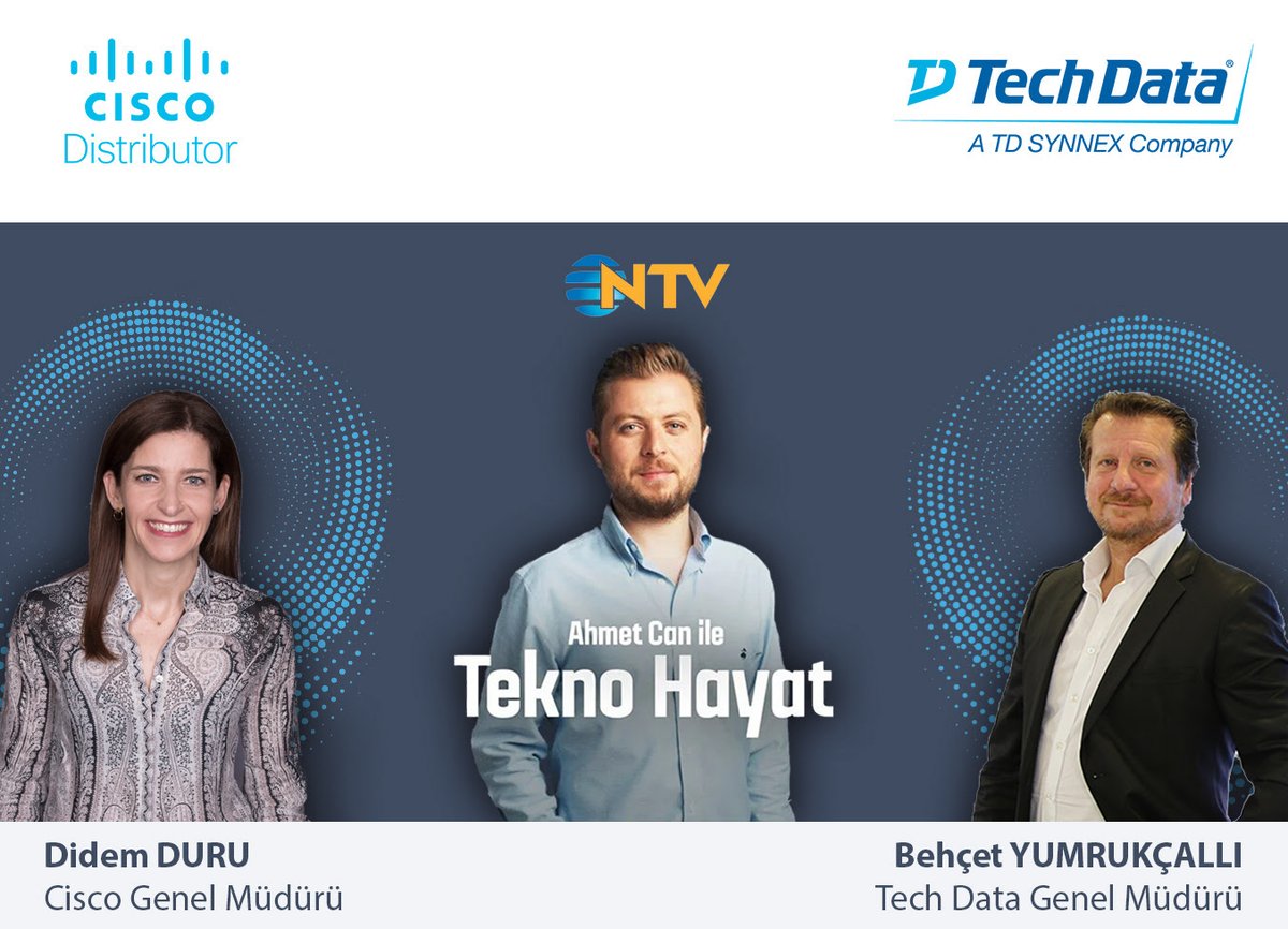 Ahmet Can (@ahmetcan) on Twitter photo Tekno Hayat'ın geçen haftaki konukları @cisco Türkiye Genel Müdürü <a href="/ZDidem_Duru/">Didem Duru</a> ve <a href="/TechDataTR/">Tech Data Turkey</a> Genel Müdürü Behçet Yumrukçallı oldu. Konumuz ise şirketlerin dijital dönüşümü. Aşağıdaki linkten bölümü izleyebilirsiniz.
youtu.be/P2RnvtCU-xA?t=… Tekno Hayat'ın geçen haftaki konukları @cisco Türkiye Genel Müdürü <a href="/ZDidem_Duru/">Didem Duru</a> ve <a href="/TechDataTR/">Tech Data Turkey</a> Genel Müdürü Behçet Yumrukçallı oldu. Konumuz ise şirketlerin dijital dönüşümü. Aşağıdaki linkten bölümü izleyebilirsiniz.
youtu.be/P2RnvtCU-xA?t=…