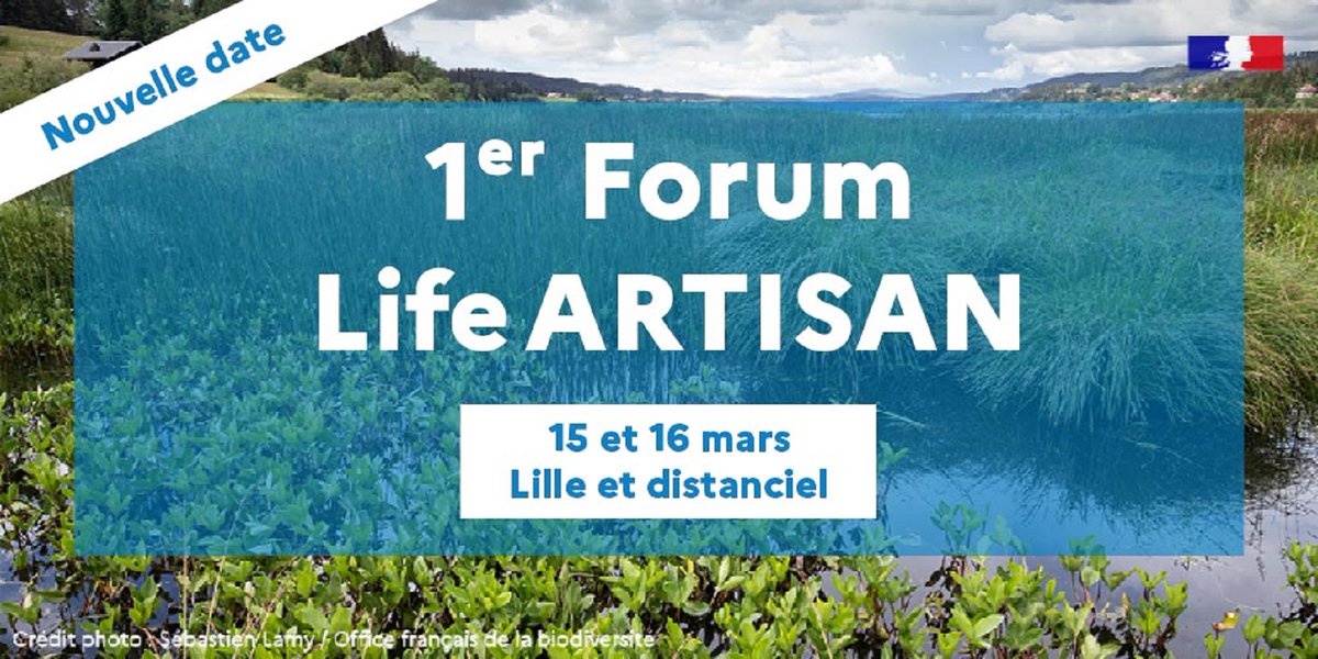 🌿🌻Le forum du projet de recherche <a href="/LifeARTISAN_/">Projet Life intégré ARTISAN</a> sur les Solutions Fondées sur la #Nature, auquel le #cerema a contribué : 
▶ Les 15 et 16 mars à Lille pour présenter ces solutions et lancer le réseau national Life ARTISAN 
cerema.fr/fr/evenements/…