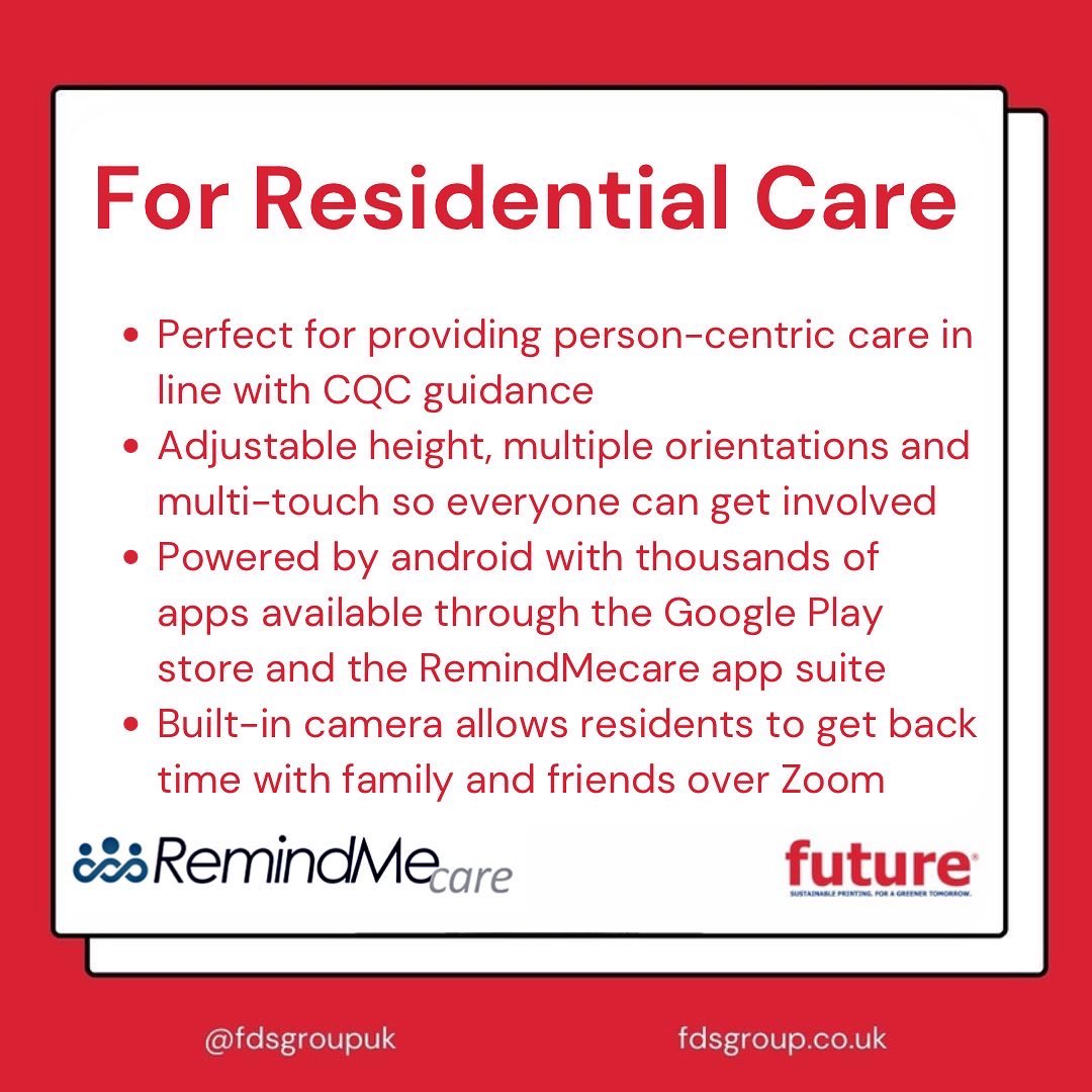 fdsgroupuk's tweet image. Check out our latest product releases on our website bit.ly/3APG7mi #fdsgroupuk #interactivetouchscreens #residentialcare #education