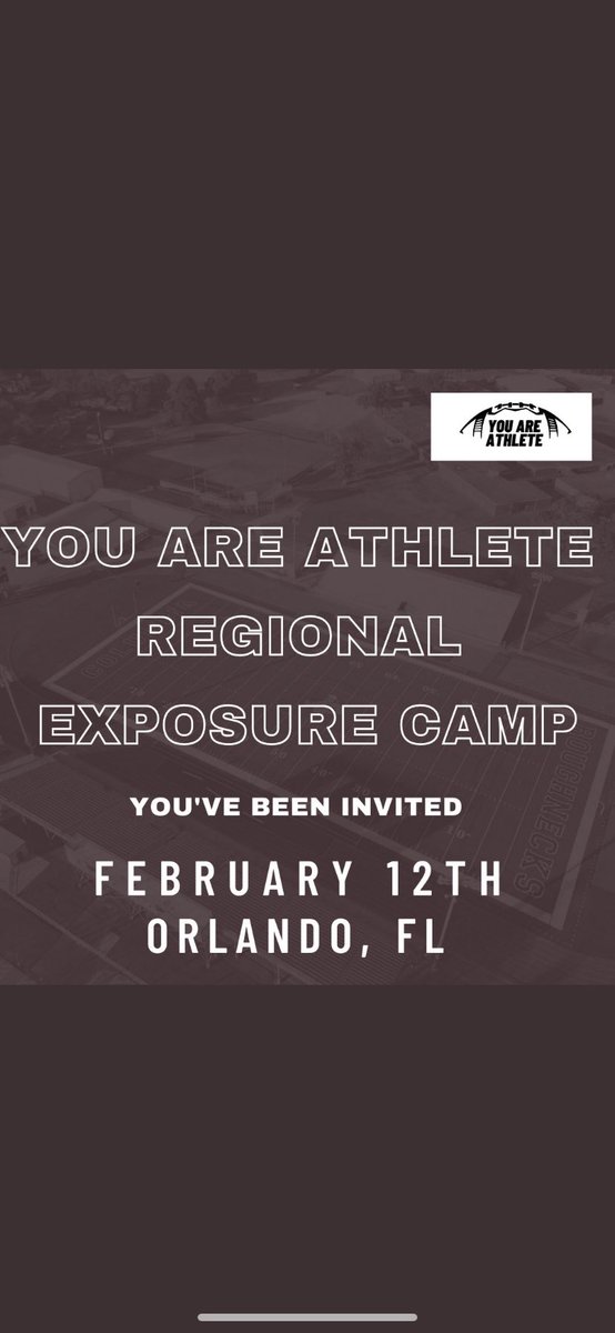 CoyPendergrass's tweet photo. Very blessed to receive an invite to You Are Athlete regional camp from @youareathlete and @JoshHallYAA @NwGaFootball @RecruitGeorgia https://t.co/1yqRljeaSL