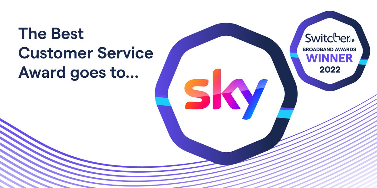 Switcher_ie's tweet photo. Next up is the award for Best Customer Service. The nominees are @eir, @SkyIreland and @VodafoneIreland, but there can only be one winner. Congratulations @SkyIreland, on your win for Best Customer Service! #SwitcherAwards https://t.co/p0uBP4GYmW