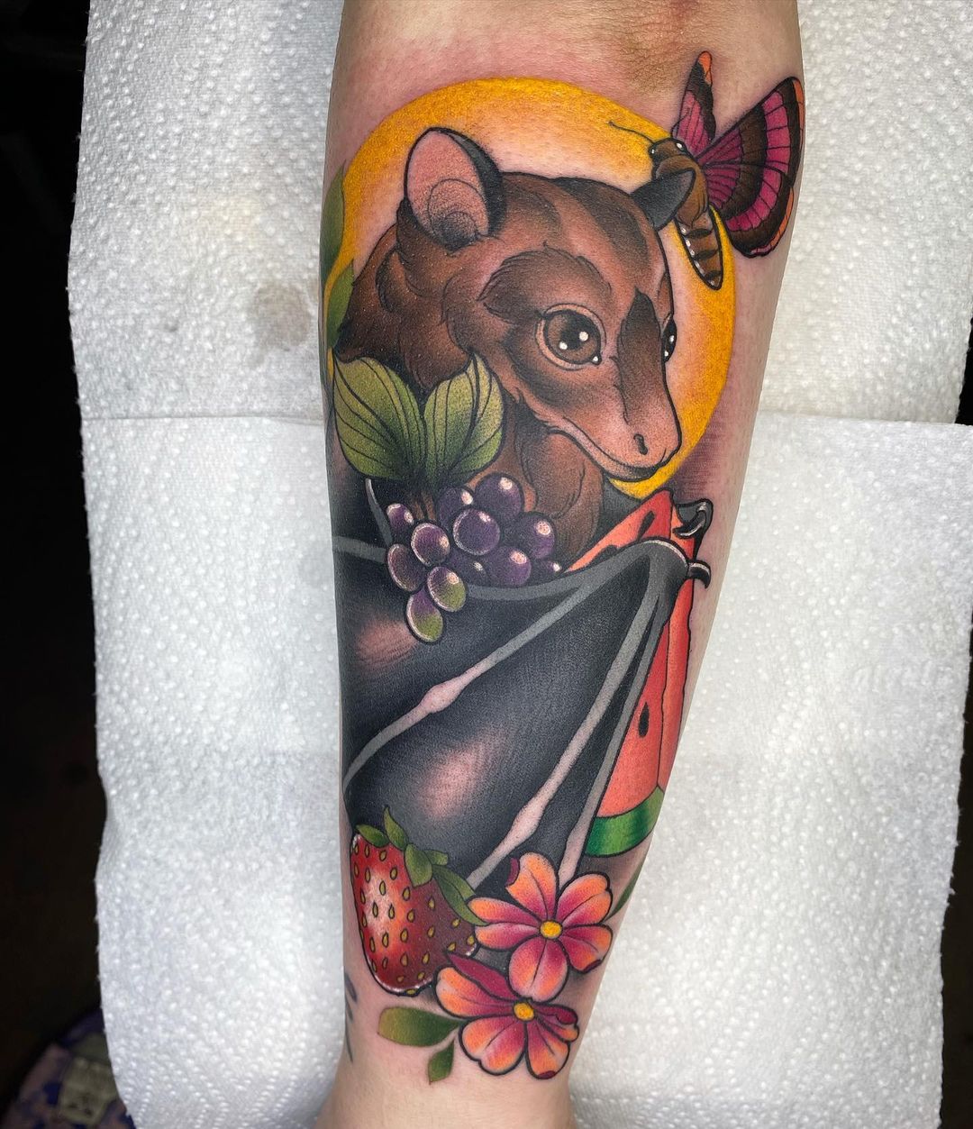 Keep The Faith Social Club  Busting that neotrad scene wide open with  this beautiful upside down night dog AKA Bat by Harry You know you need a  new tattoo and you