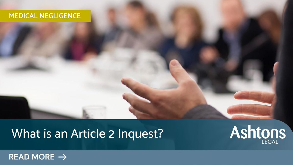 When an individual dies whilst being in the custody of the state, an Article 2 #inquest will be held. 
#MedicalNegligence #solicitor Mark Stafford-White (@MedNegMark) gives a further insight into Article 2 inquests: 

ashtonslegal.co.uk/insights/news-…