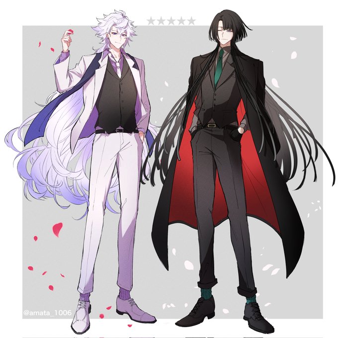 黒スーツのtwitterイラスト検索結果