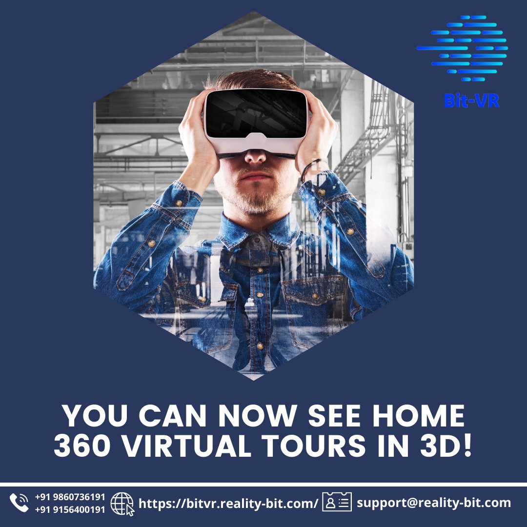 thebitvr's tweet photo. The virtual tour headset gives you an immersive experience before visiting your property. Let's see how 360 virtual tour companies work for you.
.
To learn more, visit https://t.co/DnWAhZwlLE
.
#virtualreality #vr #virtualrealityworld #augmentedreality #realitybitvr #bitvr https://t.co/117peeaqrs