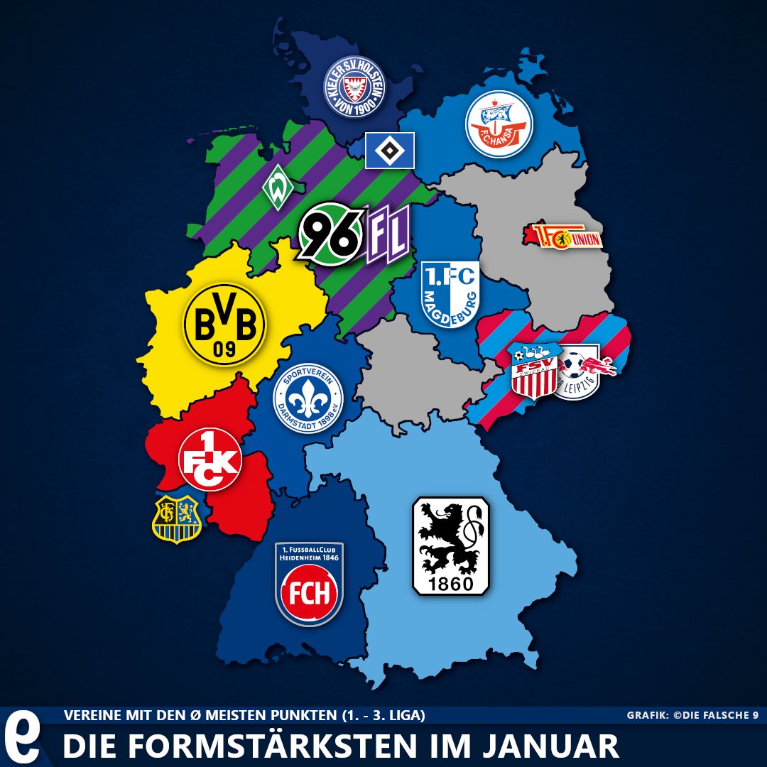 Sechzig formstärkste bayerische Mannschaft im Januar 2022