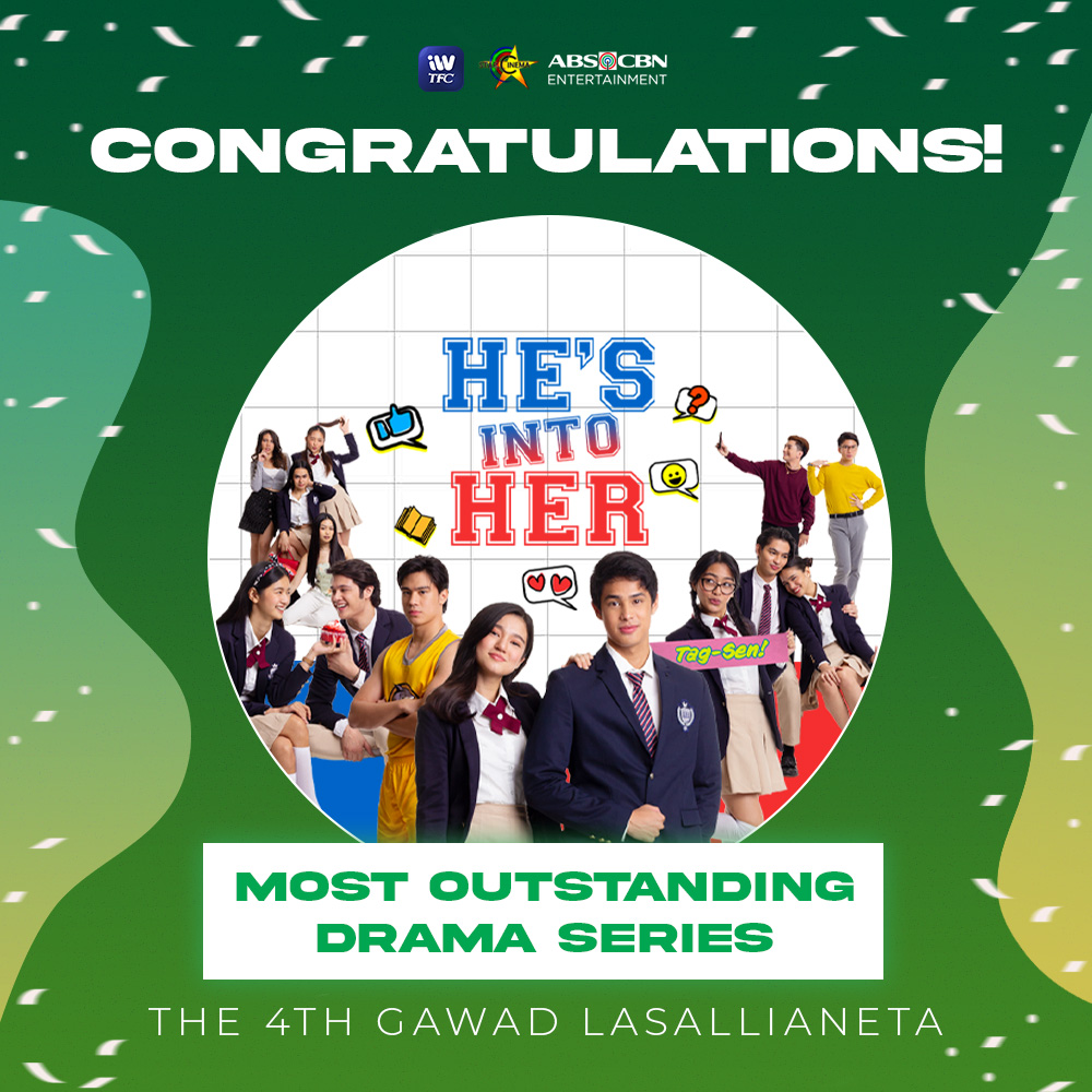 ofc_iwant's tweet photo. CONGRATULATIONS, #HesIntoHer! 💙❤️
For winning as Most Outstanding Drama Series at the 4th Gawad Lasallianeta! HOO-HAH! https://t.co/mnTRLqAtmu