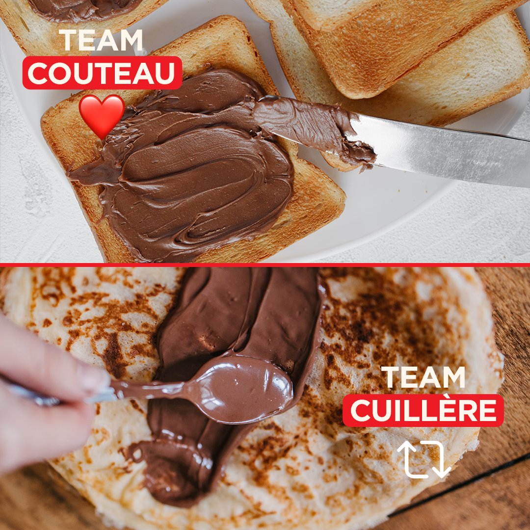 Nutella France on X: Bon dites-nous, cuillère ou couteau ?   / X