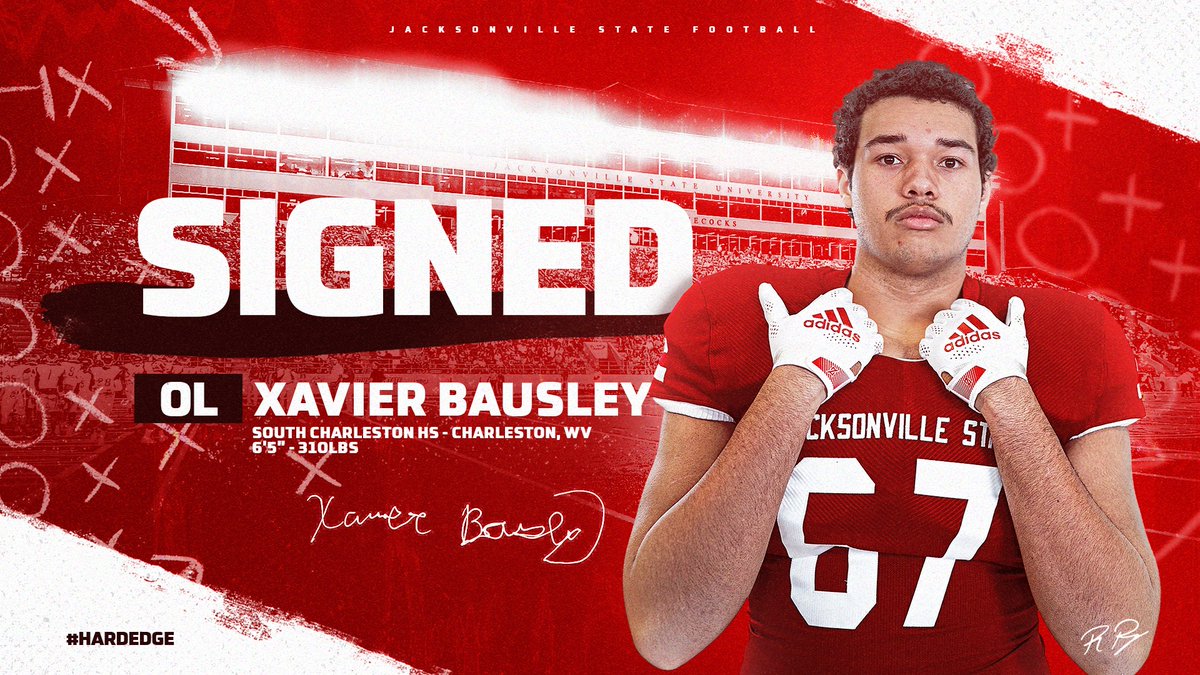 JaxStateFB's tweet image. 🖊️SIGNED!📝

Welcome to the @JSUGamecocks!

XAVIER BAUSLEY - @BausleyXavier
OL / 6-5 / 310
Charleston, WV 
South Charleston HS

#HardEdge I #RTE21 I #NSD22