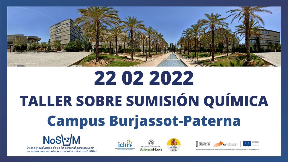 proyecto_vsafe's tweet photo. ¡22 02 2022 es capicúa y también es el día del próximo taller sobre sumisión química!
🗣️Hablaremos sobre el uso de drogas para anular la voluntad
🧪Probaremos el kit de detección de GHB
🎁Repartiremos un lote de kit a cada asistentes
🕙10:30
🖊️ Apúntate: https://t.co/ei4LmKGcPA https://t.co/AC6N6QTBpD