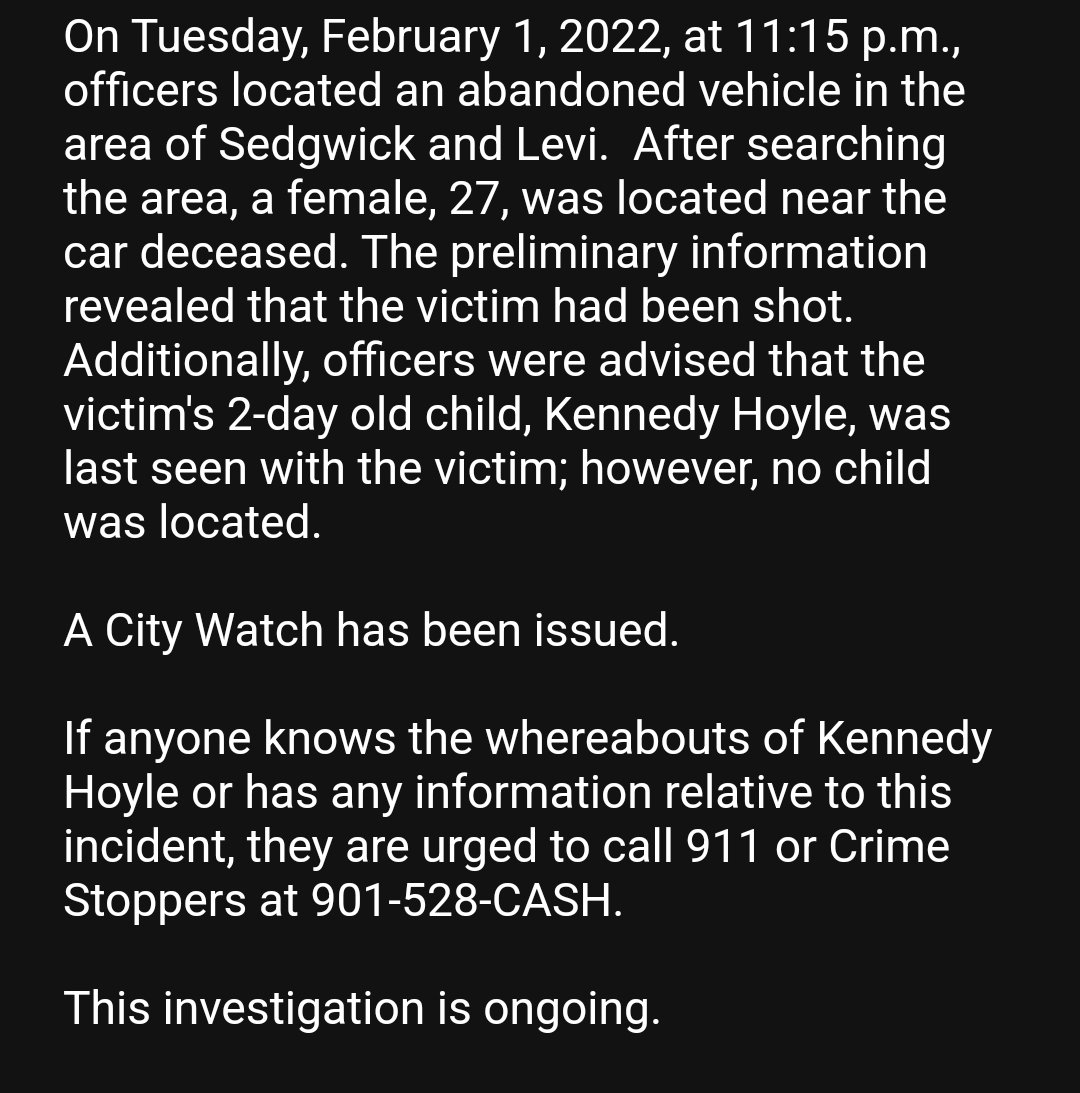 Memphis Police Dept tweet media