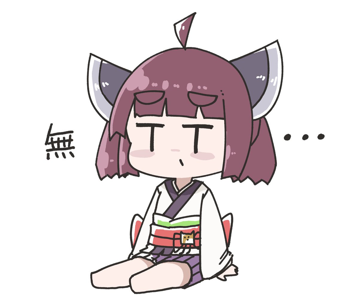 東北きりたん 「無 」|毛玉猫🍄＠Skeb募集中のイラスト