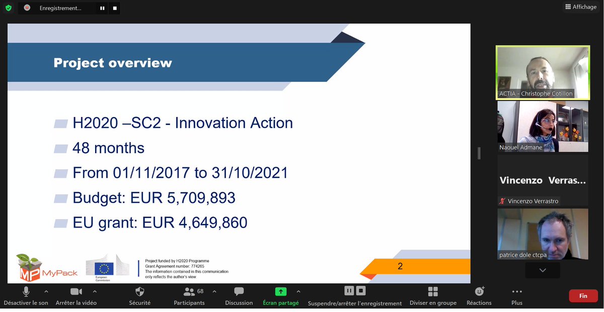 MyPack EU project tweet media