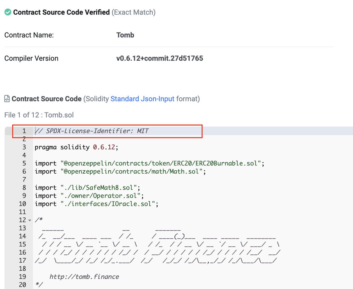 KevinOutdoors's tweet photo. @0xmilk_ @harryyeh @2ombFinance @tombfinance @TombForkWatch Ever heard of MIT-license @harryyeh? It's literally the first line on your code... 

https://t.co/woWlA6uuCJ https://t.co/cHHvDoIVKo