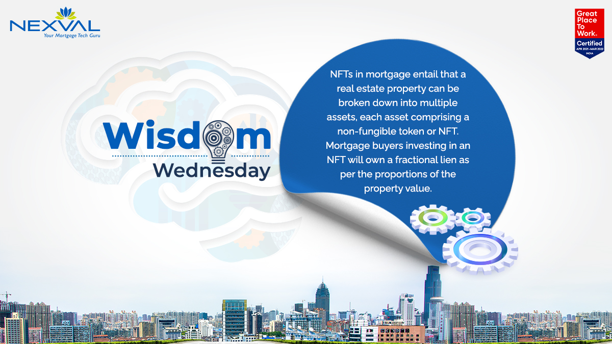 nexval_infotech's tweet photo. The NFT is a legal binder between the property owner and the mortgage buyer. So, all the data is recorded in an accountable and transparent manner on the blockchain.
#WisdomWednesday #MortgageTech #NFT #NonFungibleToken #Mortgage #Blockchain #Nexval https://t.co/HqyPL00KHK