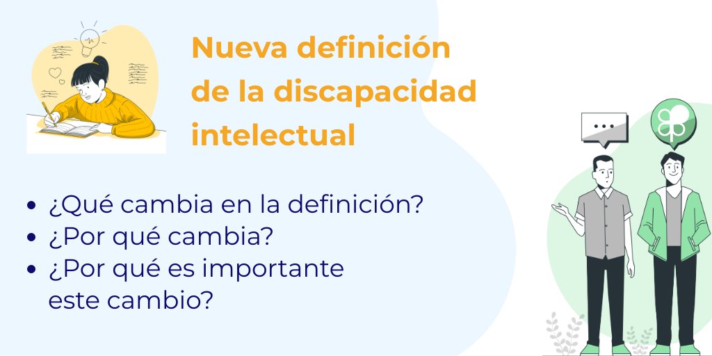 La discapacidad intelectual tiene una nueva definición y la explicamos:
👉¿Qué cambia?
👉¿Por qué cambia?
👉¿Por qué es importante?
Además, en esta noticia, incluimos enlaces a recursos.

⬇️Léelo en lectura fácil:
plenainclusion.org/noticias/la-di…