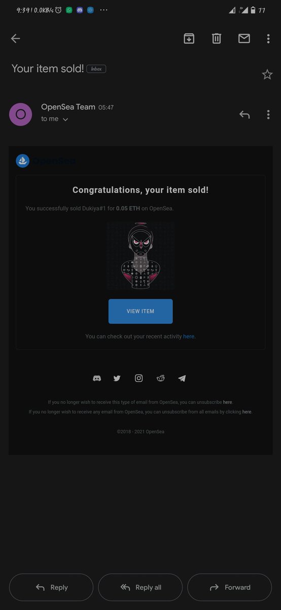 Emmykingz_art's tweet photo. Thank you @NairaFam for picking up Dukiya#1 ππ€. Definitely the start of so much more. I'm preparing your gift as we speak. Love Yu!
#terracrypta #NFTs #dukiya https://t.co/3sMNH4ptrO