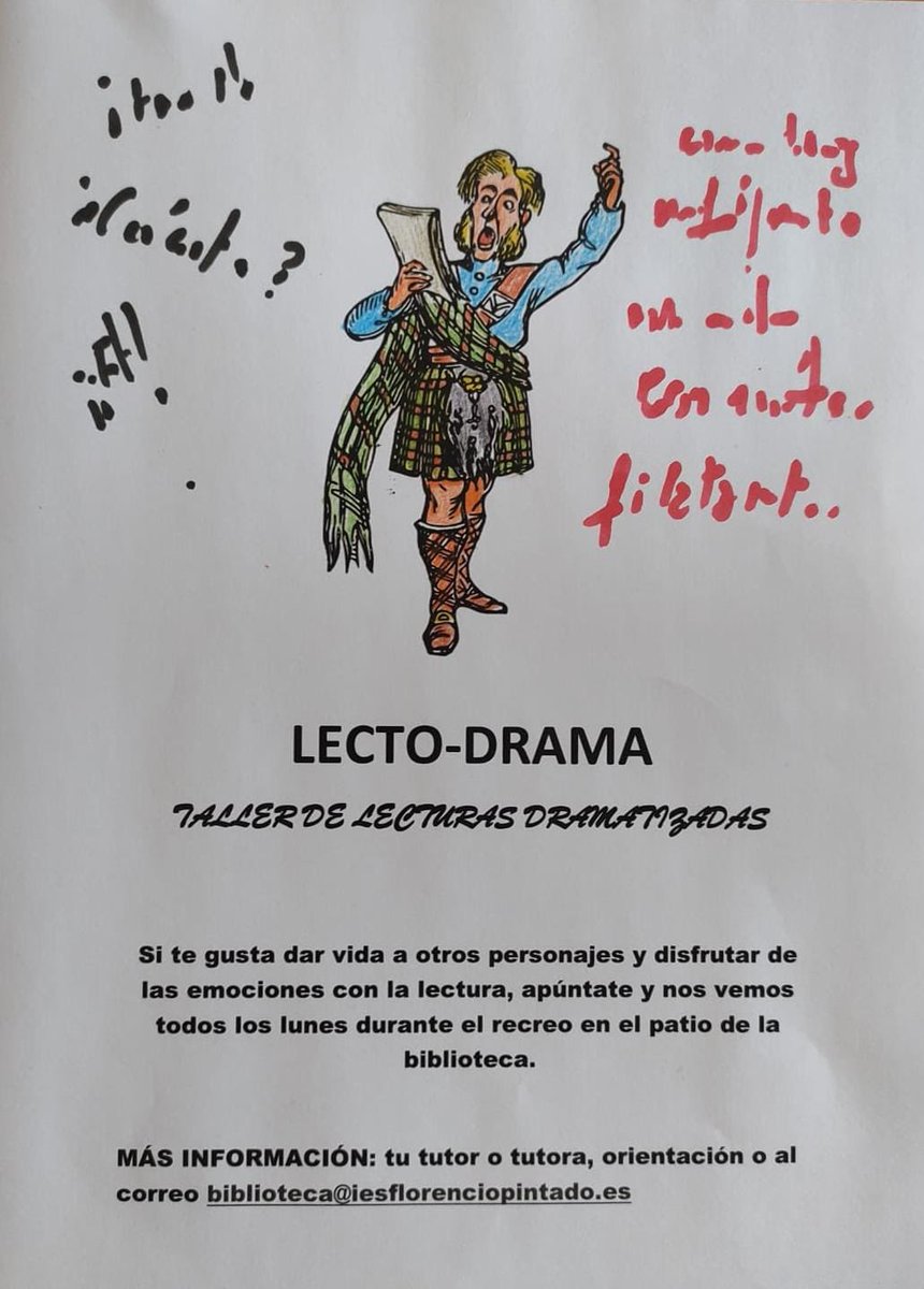 Nueva actividad a la que os podéis apuntar si estáis entre nuestro alumnado.