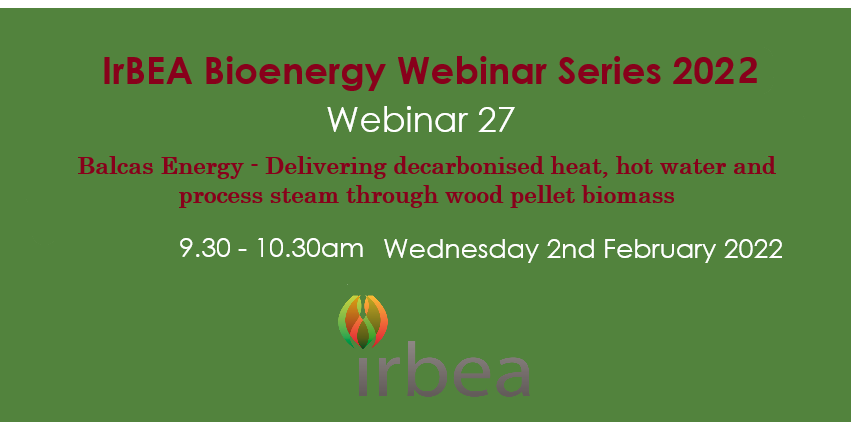 In 30 minutes @IrishBioenergy Webinar 27 showcases 
@BalcasEnergy who manufactures wood pellets utilising heat & electricity generated from their own onsite biomass CHP @HattonColm & Paula Keelagher discuss sector growth & decarbonisation opportunities
zoom.us/webinar/regist…