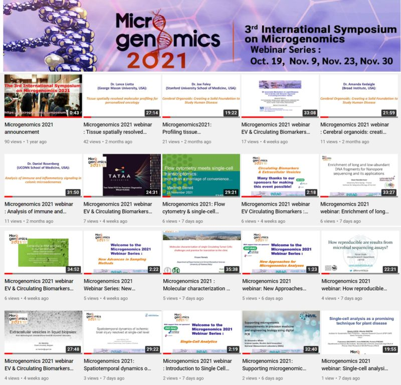 Microgenomics2's tweet photo. Did you miss out on the Microgenomics 2021 webinars with internationally renowned scientists? The recordings are on-line here : https://t.co/xLQrglKPZh by @UMR_GABI @INRAE_IDF @INRAE_DPT_GA #singlecell #dPCR #Circulatingtumourcells #Methods https://t.co/o89hqKkd5s