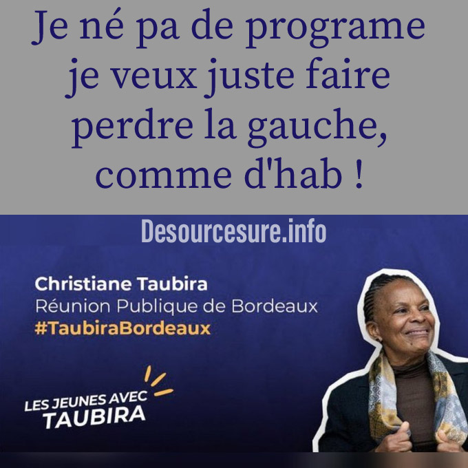 #Taubira2022 #Taubira