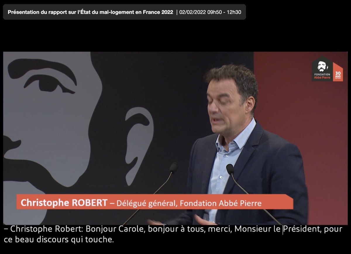 BenoitTirmarche's tweet photo. Présentation de son rapport sur « l'état du #MalLogement en France en 2022 » par la Fondation @Abbe_Pierre.
Il est malheureusement accablant. 
Les pauvres, les jeunes, les vieux, les classes populaires, les classes laborieuses. Tout le monde est concerné.
#zerosdf #UnionPopulaire https://t.co/i165VvRHwc
