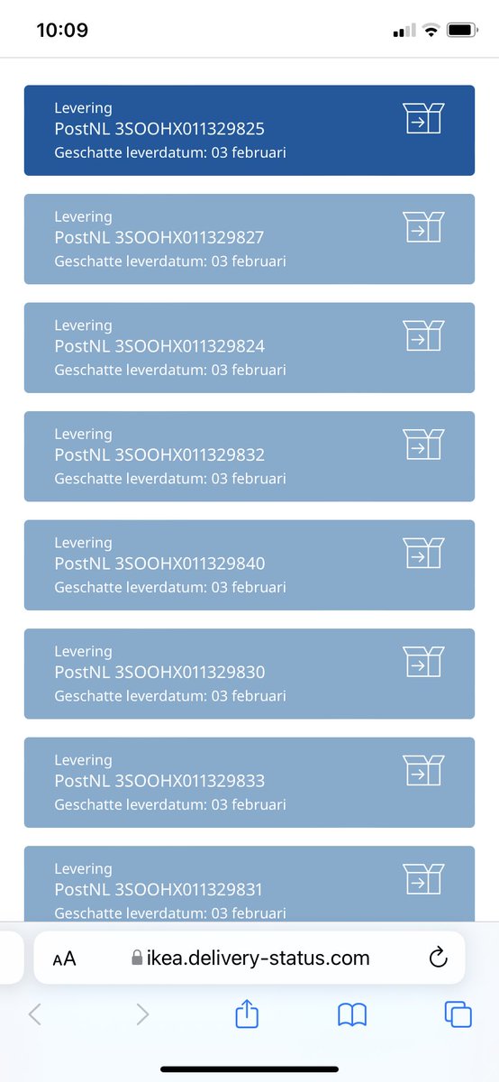 Zeg @IKEANederland als ik 10 kastdeurtjes bestel, is het dan echt nodig om die als 10 losse pakketjes te versturen??? En hoezo betaal ik dan wel 29 euro voor ‘vrachtwagenlevering’?