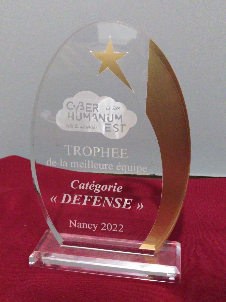 TELECOM Nancy (@telecomnancy) on Twitter photo 👏Bravo à tous les participants du CTF/Wargame @CyberHumanumEst 2022, et notamment les étudiants sur le site de TELECOM Nancy qui ont remporté le Prix de la Meilleure Cyber-défense ! 🏆
<a href="/Univ_Lorraine/">Lorraine</a> <a href="/LorraineINP/">Lorraine INP</a> <a href="/ComcyberFR/">Commandement de la cyberdéfense</a> @RCCyberofficiel
#cyberhumanumest #CHE2022 #hacking 👏Bravo à tous les participants du CTF/Wargame @CyberHumanumEst 2022, et notamment les étudiants sur le site de TELECOM Nancy qui ont remporté le Prix de la Meilleure Cyber-défense ! 🏆
<a href="/Univ_Lorraine/">Lorraine</a> <a href="/LorraineINP/">Lorraine INP</a> <a href="/ComcyberFR/">Commandement de la cyberdéfense</a> @RCCyberofficiel
#cyberhumanumest #CHE2022 #hacking
