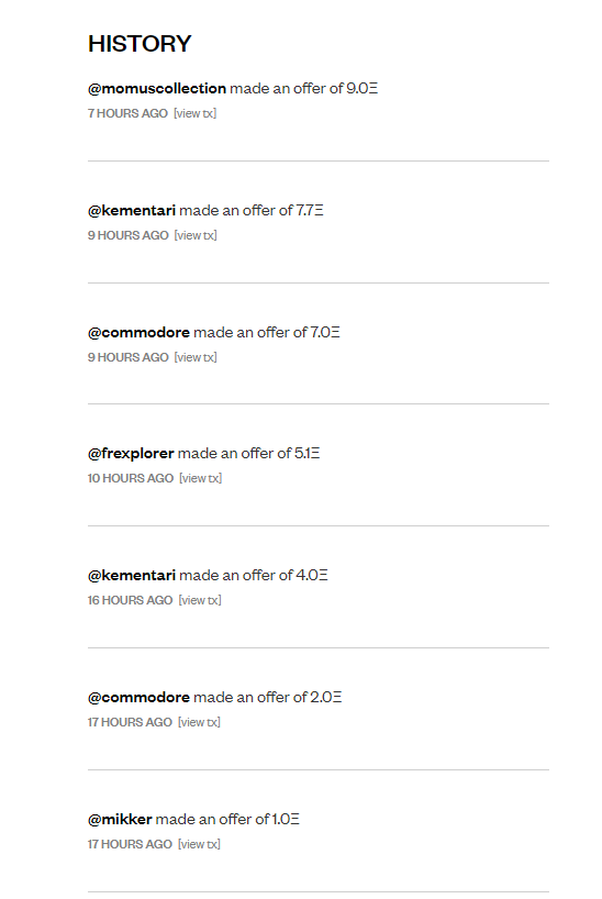 clementmor1's tweet photo. Woke up this morning with generous bids from @__kementari__ , #momuscollection , #commodore , #frexplorer and @mikker ! Thank you all ! 🙏🙏🙏

Also 600 followers on @SuperRare 🤯

https://t.co/pqGzTlMNTu https://t.co/3cPX39OM6A