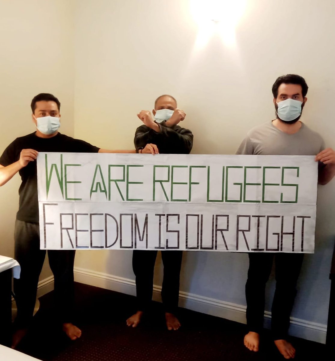 Our daily peaceful protest at Park prison,
WE ARE REFUGEES
FREEDOM IS OUR RIGHT 

Pls raise our voices.
Pls share our protest.
Pls share our history.
#Set us free 
#GameOver