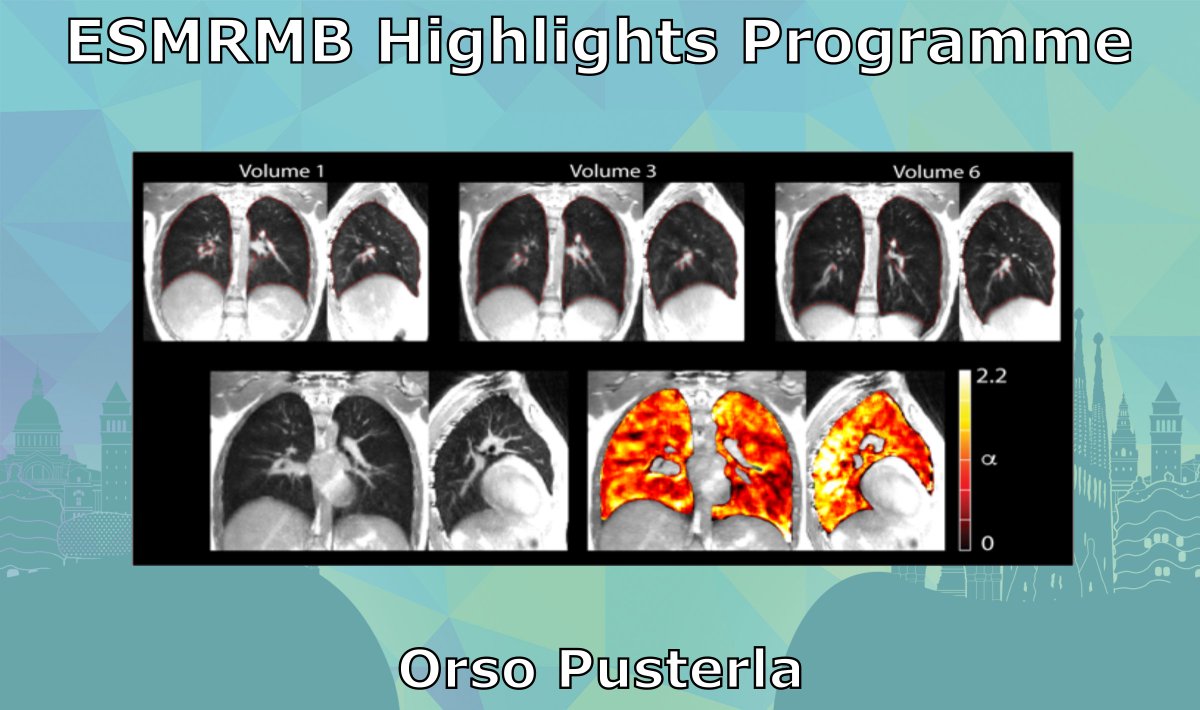 🍾 Please join us in congratulating abstract awardee Orso Pusterla <a href="/OrsoPusterla/">Orso Pusterla</a> for his work on free-breathing multi-volumetric pulmonary imaging at 0.55T 🫁🧲 and derived 3D ventilation maps !🎉
dbe.unibas.ch/en/research/im…
@RadPhysUSD

#ESMRMB_ECRC
#ESMRMB_highlights 
#ESMRMB2021