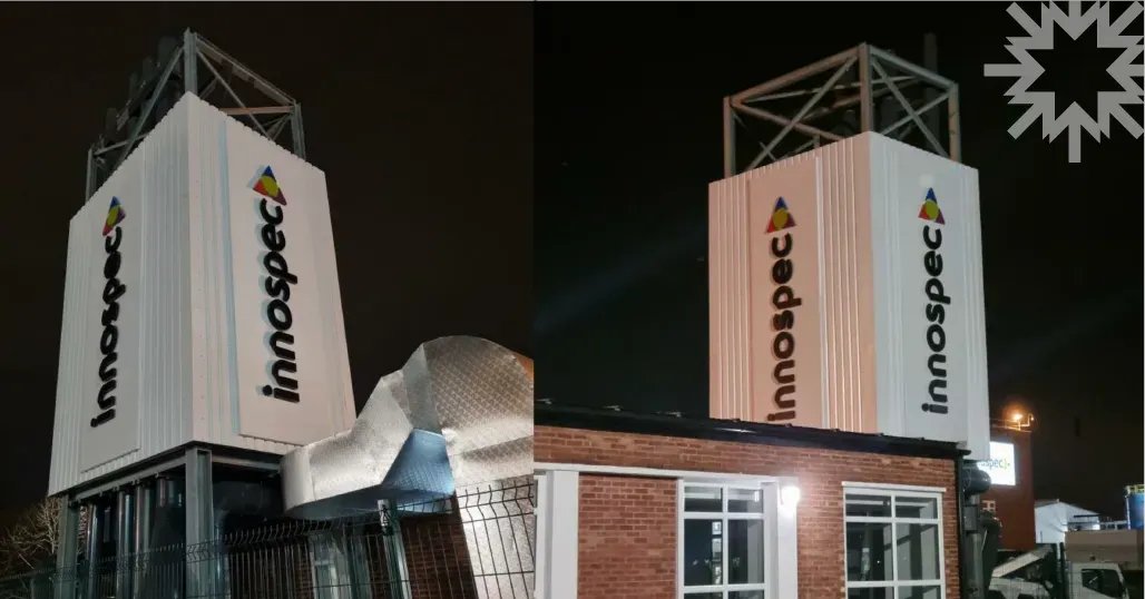 ASTRASIGNS's tweet photo. Innospec totem panels for forest UK.
Our installation team recently fitted built-up trays with locator fixed text and logo mounted to all 4 sides of the existing totem

#astrasigns #totem #signdesign #totemgraphics #innospec #signage #Logo https://t.co/9PL2CxDVOo