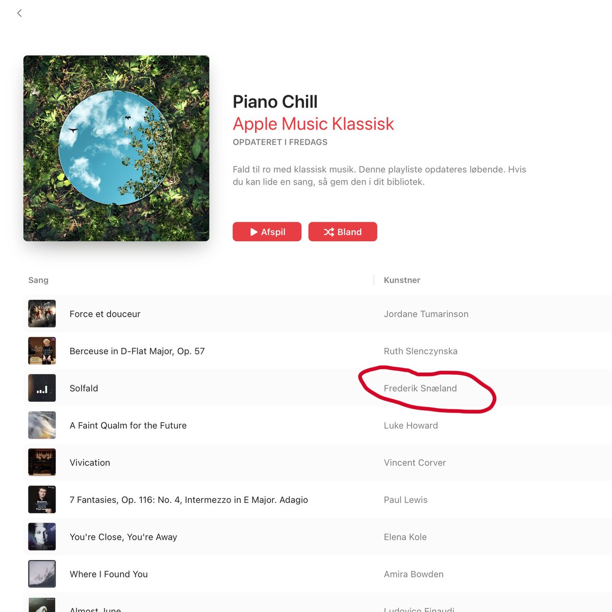 SpanraPub's tweet photo. Amazing to see Frederik Snæland's new single "Solfald" on @AppleMusic's Piano Chill playlist #neoclassical #pianomusic #pianodays #mitaarhus 🎹🎹🎹🎹🎹🎹🎹🎹🎹🎹🎹
Click here to listen: https://t.co/86UZPuBay4 https://t.co/qv8ObhQm0o