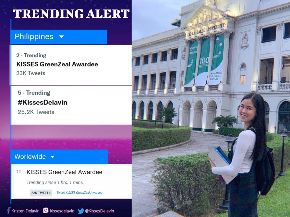 KissesInfinity_'s tweet photo. TAG UPDATE: Nationwide and Worldwide!

Keep the tweets coming Fam! 

@KissesDelavin

KISSES GreenZeal Awardee 
#KissesDelavin https://t.co/2aBMgoQkcc