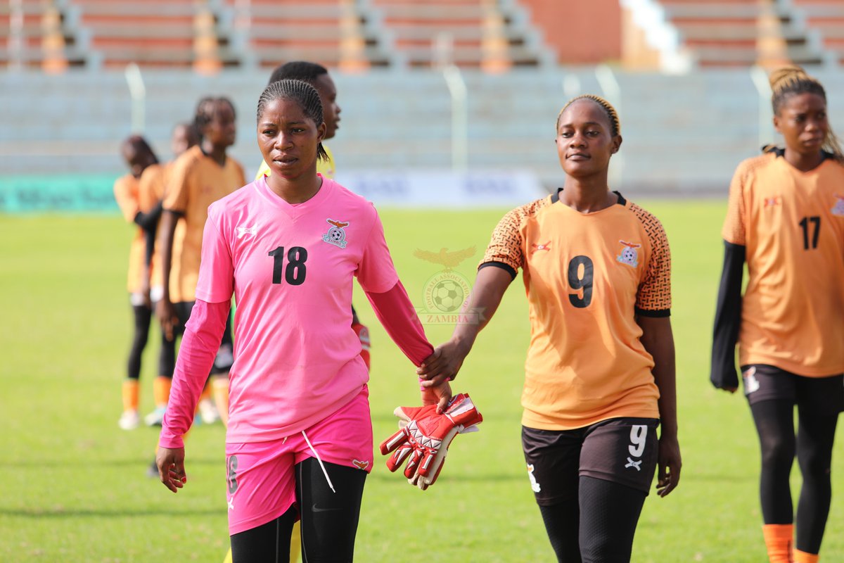 FAZFootball's tweet image. Copper Queens back to work! #AWCON Qualifiers @Banyana_Banyana friendly