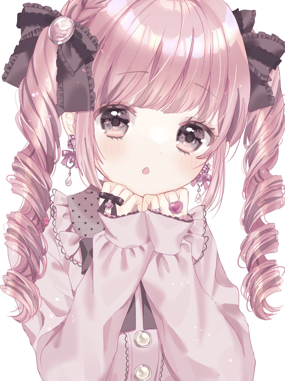 ゆるふわピンクツインテールの女の子立ち絵販売します あでりーぬ on X: 
