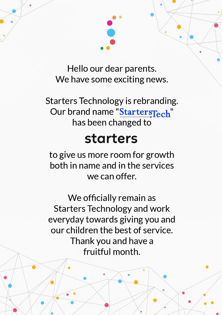 TettehTriumph's tweet photo. We are rebranding! @StartersTech #starters to #starterstech https://t.co/1ZyzSpyL64