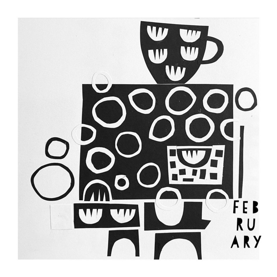 posner_nome's tweet image. February!! (I’m a day late, I was busy enjoying it not being Jan!) #posnerandposner #papercutdesign #handprintedtextiles #handcraftedclothes #textiledesign #finallyfebruary #etsy #sketchbook